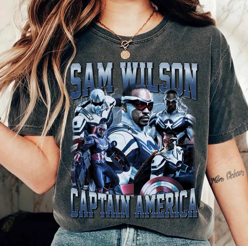 Ретро Сэм Уилсон Капитан Америка Покращенные Мстители: футболка «Храбрый Новый мир», унисекс, уличная одежда из чистого хлопка, базовый слой
Ретро Сэм Уилсон Капитан Америка Покращенные Мстители: футболка «Храбрый Новый мир», унисекс, уличная одежда из чистого хлопка, базовый слой
