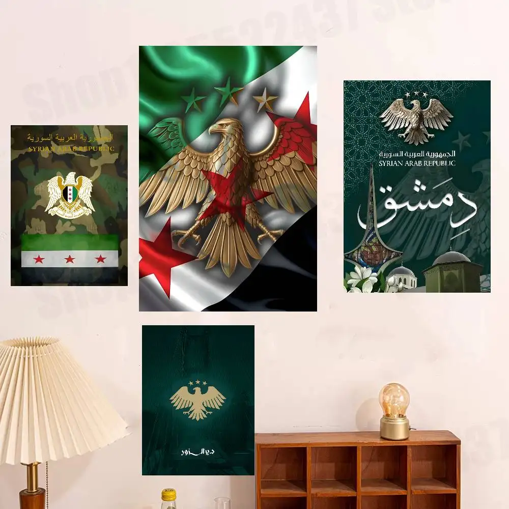 Syria Flag E-Eagle of Saladin Poster HD Art Sticky Wall Waterproof For Bedroom Game Room Wall Home Decor Gifts
Syria Flag E-Eagle of Saladin Poster HD Art Sticky Wall Waterproof For Bedroom Game Room Wall Home Decor Gifts