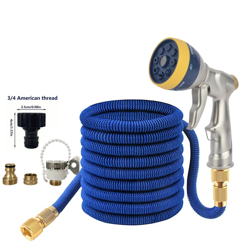 Expandable Expansion Hose, High-Pressure Metal Spray Gun, Garden Pipe Multi-Purpose, Used For Car Cleaning And Garden Watering
Expandable Expansion Hose, High-Pressure Metal Spray Gun, Garden Pipe Multi-Purpose, Used For Car Cleaning And Garden Watering