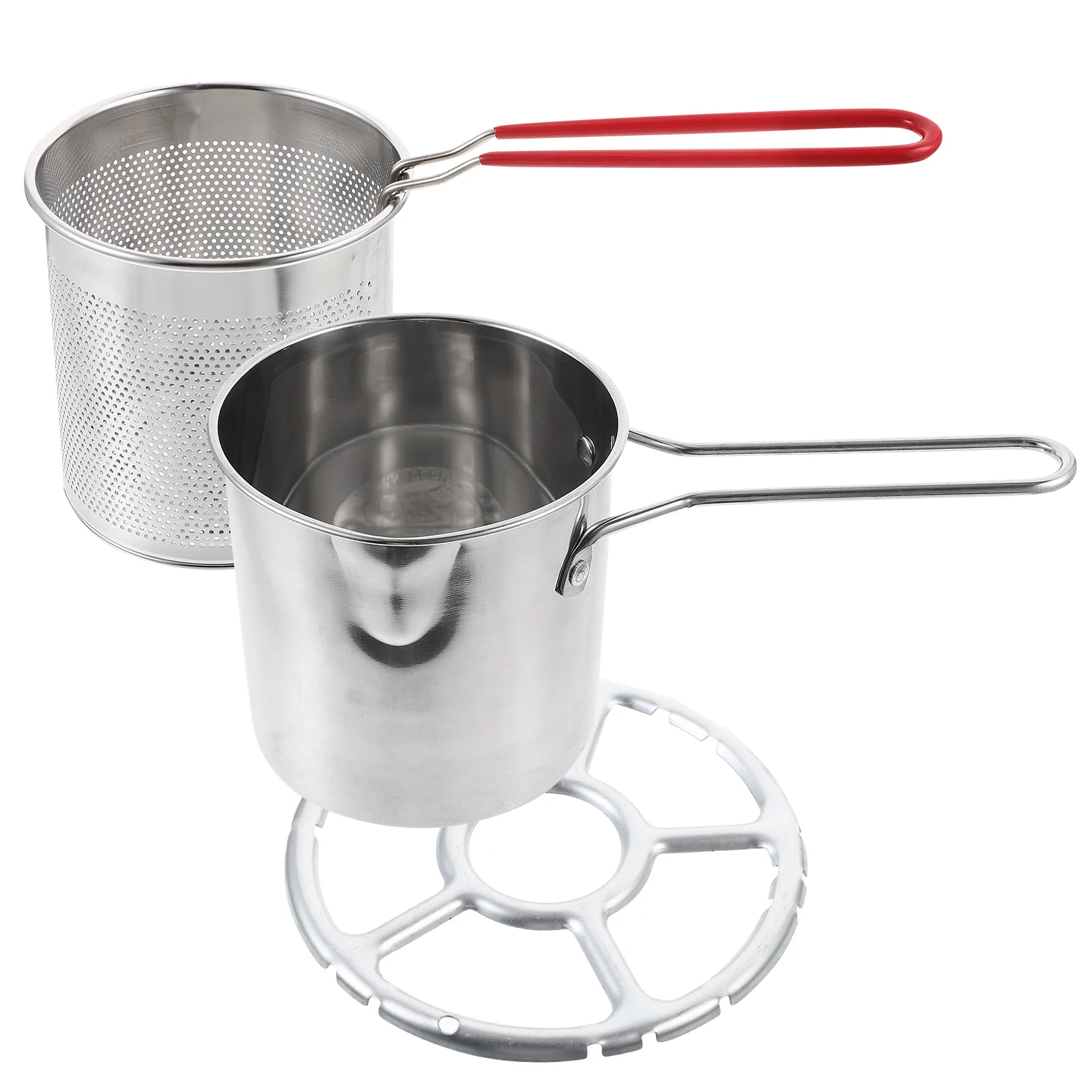 Stainless Steel Fryer Small Basket Deep Frying Kit Baskets with Pot Mini Chips Pan
Stainless Steel Fryer Small Basket Deep Frying Kit Baskets with Pot Mini Chips Pan
