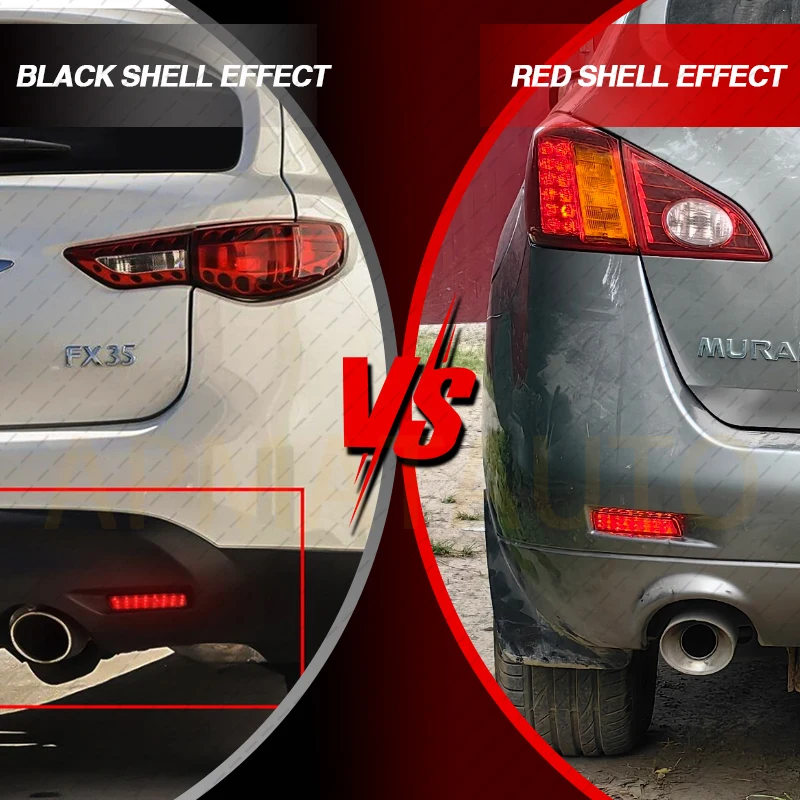LED Bumper Reflector Lights For Infiniti FX35 FX50 QX70 Nissan Juke Murano Sentra etc. Function as Tail, Brake & Rear Fog Lamps
LED Bumper Reflector Lights For Infiniti FX35 FX50 QX70 Nissan Juke Murano Sentra etc. Function as Tail, Brake & Rear Fog Lamps