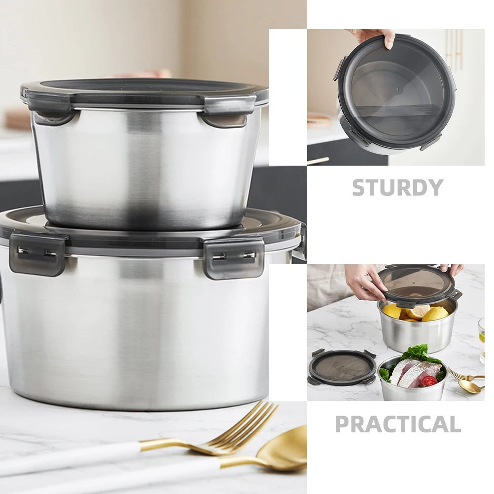 3pcs Stainless Steel Airtight Food Storage Containers With Lids Sealed Boxes For Coffee Beans Tea Dried Fruits Kitchen Use
3pcs Stainless Steel Airtight Food Storage Containers With Lids Sealed Boxes For Coffee Beans Tea Dried Fruits Kitchen Use