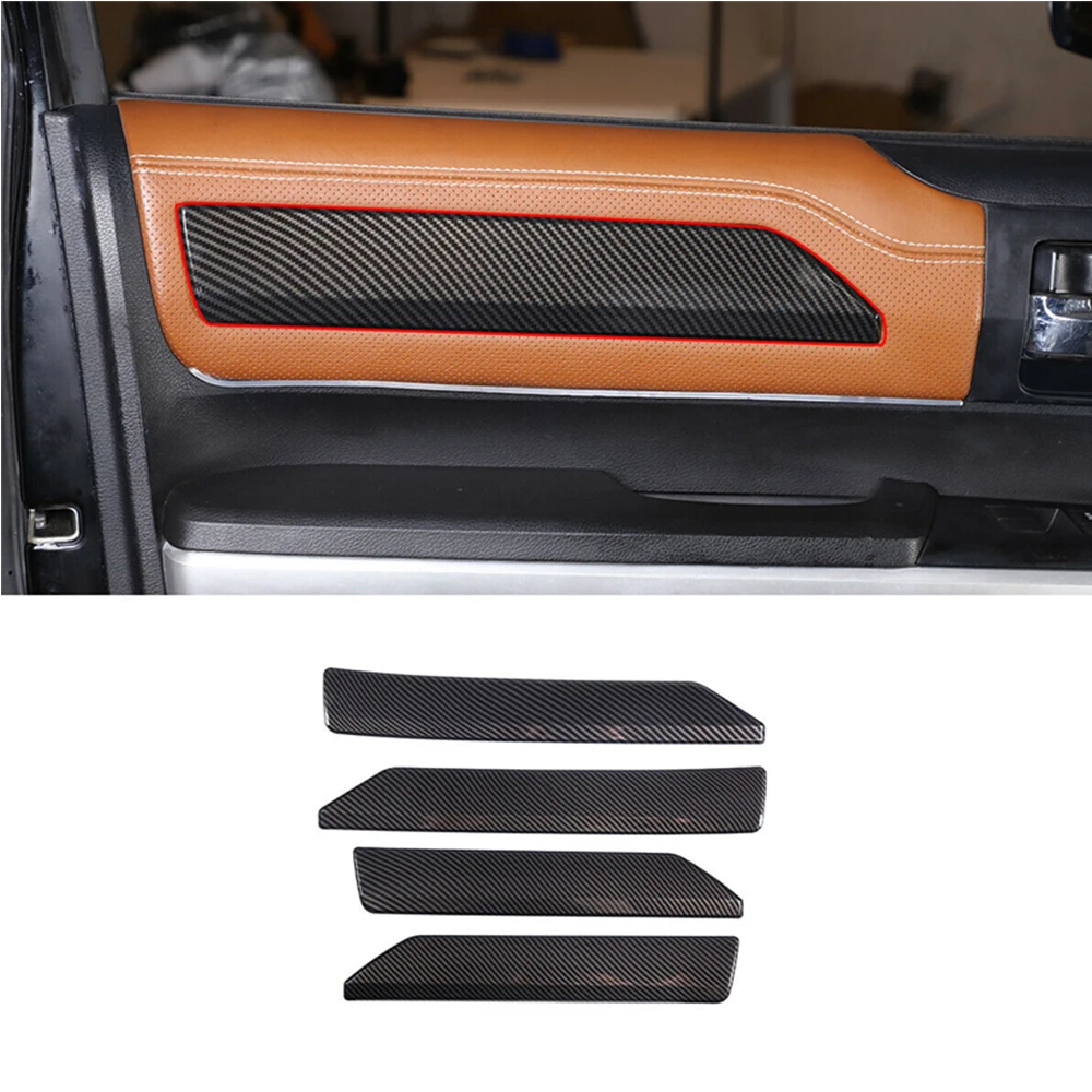 4 шт. накладки из углеродного волокна на внутренние ручки дверей для Toyota Tundra 2014-2021, декоративные панели из АБС-пластика для интерьера, защита от царапин
4 шт. накладки из углеродного волокна на внутренние ручки дверей для Toyota Tundra 2014-2021, декоративные панели из АБС-пластика для интерьера, защита от царапин