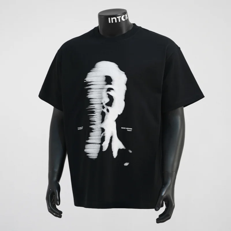 Fashionable design retro blurred face printed short sleeved T-shirt for men and women, Korean version ins couple top
Fashionable design retro blurred face printed short sleeved T-shirt for men and women, Korean version ins couple top