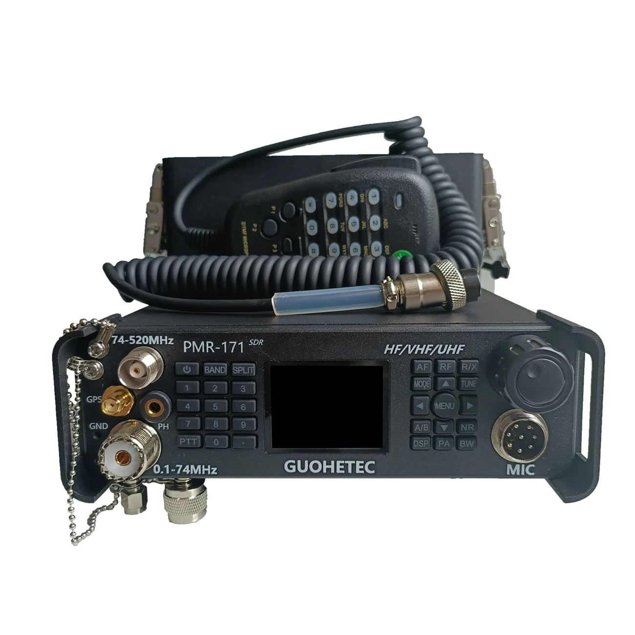PMR-171 GUOHETEC PMR171 SDR CB Radio DMR Ham Radio Ultra-Portable Transceiver 100KHz-2GHz 20W Free UV Antenna
PMR-171 GUOHETEC PMR171 SDR CB Radio DMR Ham Radio Ultra-Portable Transceiver 100KHz-2GHz 20W Free UV Antenna