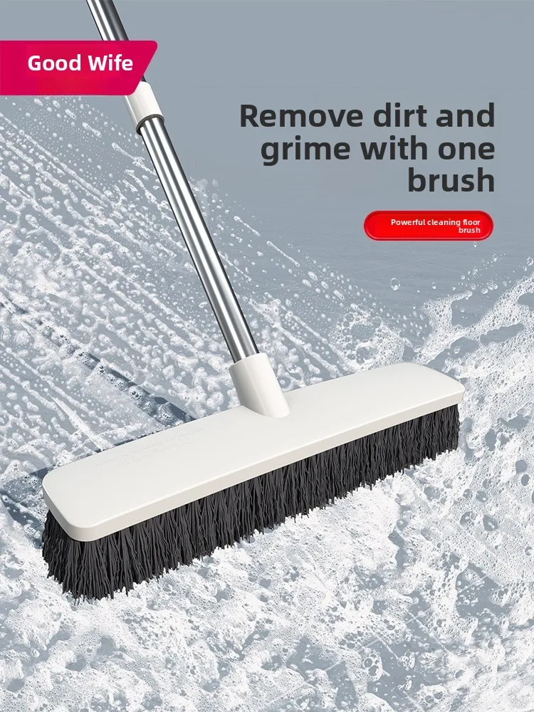 Щетка для уборки пола с длинной ручкой, жесткая щетина, для чистки унитазов и ванных комнат, без мертвых зон, для домашней уборки полов
Щетка для уборки пола с длинной ручкой, жесткая щетина, для чистки унитазов и ванных комнат, без мертвых зон, для домашней уборки полов