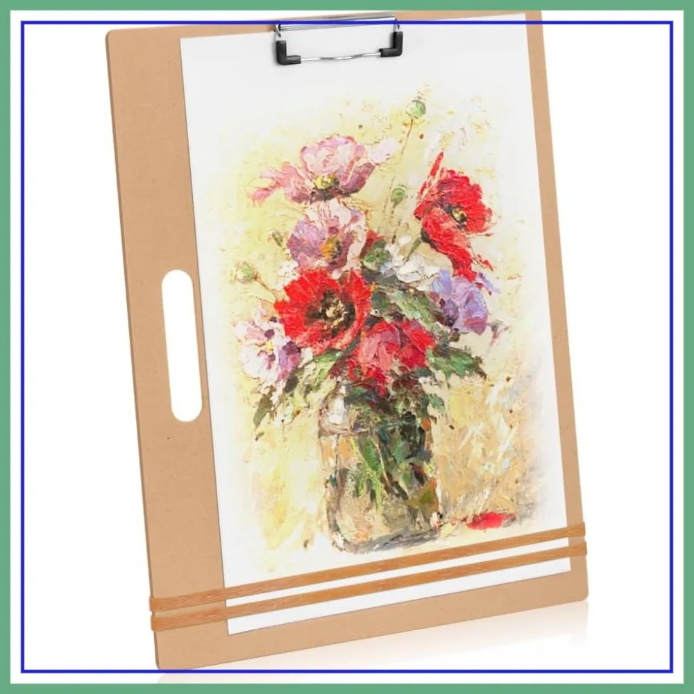13x17 Artist Sketch Board with Handle - Portable Clipboard for Painting & Drawing, Art Supplies for Adults
13x17 Artist Sketch Board with Handle - Portable Clipboard for Painting & Drawing, Art Supplies for Adults