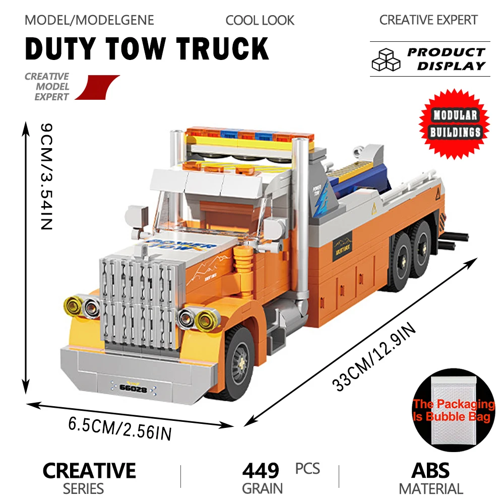 Heavy Duty Wrecker Tow Truck Building Blocks US Style Trailer Rescue Vehicle Model DIY Assembly Toy Desktop Decor Ornament Gifts
Heavy Duty Wrecker Tow Truck Building Blocks US Style Trailer Rescue Vehicle Model DIY Assembly Toy Desktop Decor Ornament Gifts
