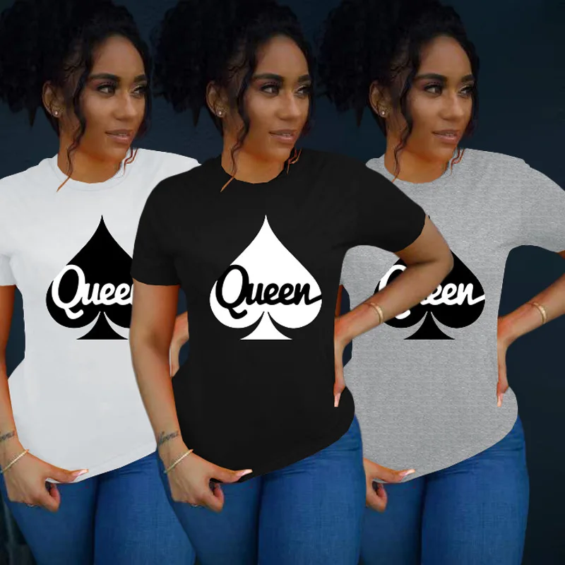 Heart Queen Letter Print Women T Shirt Short Sleeve O Neck Loose Women Tshirt Ladies Tee Shirt Tops Camisetas Mujer
Heart Queen Letter Print Women T Shirt Short Sleeve O Neck Loose Women Tshirt Ladies Tee Shirt Tops Camisetas Mujer