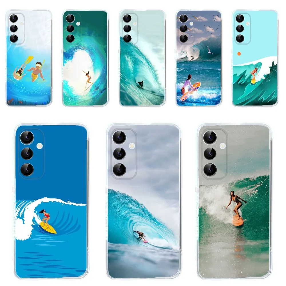 Beach surf girl Phone Case Phone Case for Samsung Galaxy A71,70,52, 50, 40,31,A50,30S,21S,Note20ultra, Transparent Cover
Beach surf girl Phone Case Phone Case for Samsung Galaxy A71,70,52, 50, 40,31,A50,30S,21S,Note20ultra, Transparent Cover