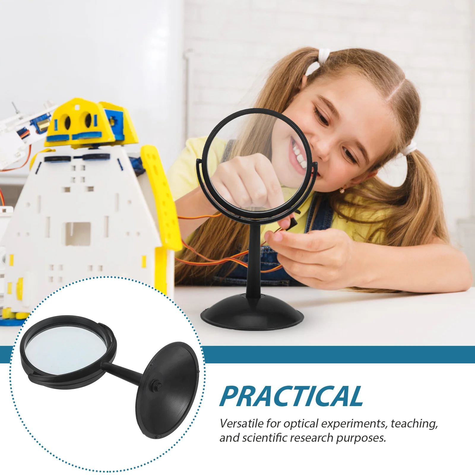 Geometric Optics Experiment Kit Convex Mirror with Stand Body Parabolic Physical Optical Experimental
Geometric Optics Experiment Kit Convex Mirror with Stand Body Parabolic Physical Optical Experimental