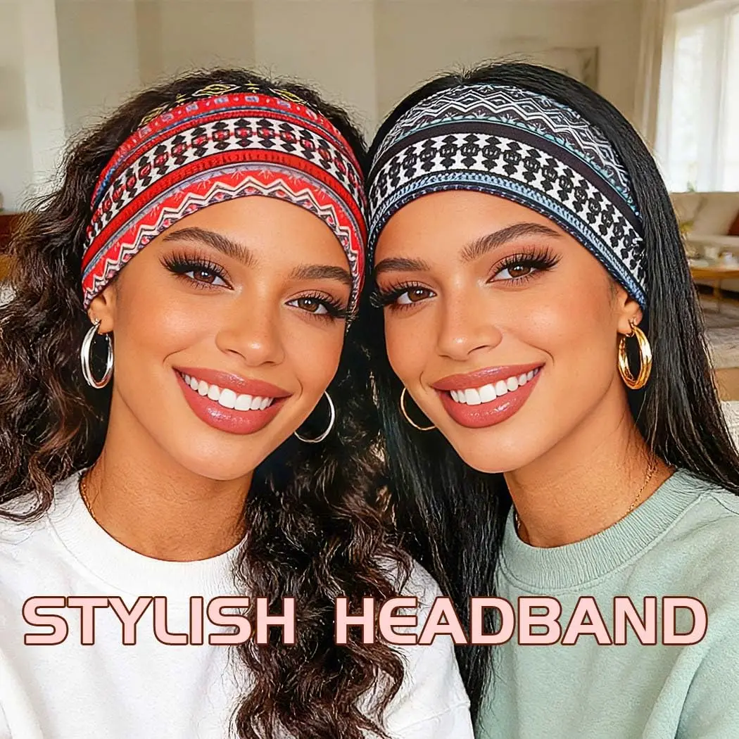 4 Pcs Boho Headbands for Women African Headband Elastic Twisted Knot Geometric Fabric Head Wrap Workout Sports Hair Band Bandana Hair Accessories for Women and Girls
4 Pcs Boho Headbands for Women African Headband Elastic Twisted Knot Geometric Fabric Head Wrap Workout Sports Hair Band Bandana Hair Accessories for Women and Girls