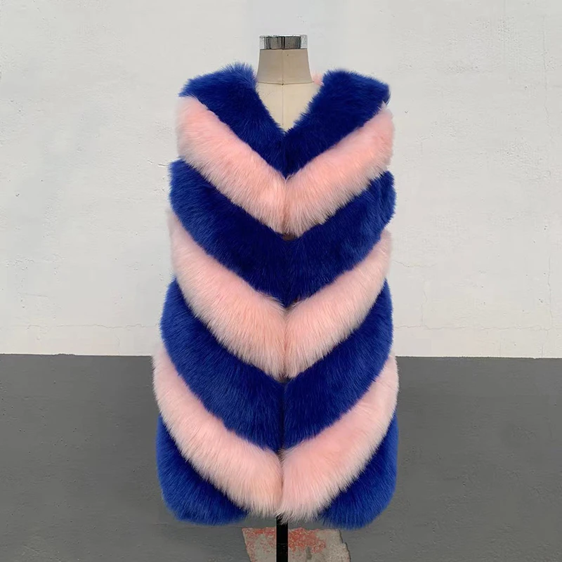 FANPUGUIZHEN-Faux Fox Fur Vest for Women, Thick Warm Coat, Long Fur Coat, Female Fashion, Autumn, Winter, High Quality
FANPUGUIZHEN-Faux Fox Fur Vest for Women, Thick Warm Coat, Long Fur Coat, Female Fashion, Autumn, Winter, High Quality