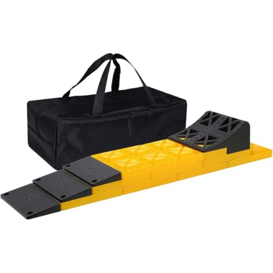 10 Packs Rv/Camper Leveling Blocks, Chocks Anti-Slip Pads Design Include One Wheel Chock and Carrying Bag for Camper Travel Tra
10 Packs Rv/Camper Leveling Blocks, Chocks Anti-Slip Pads Design Include One Wheel Chock and Carrying Bag for Camper Travel Tra