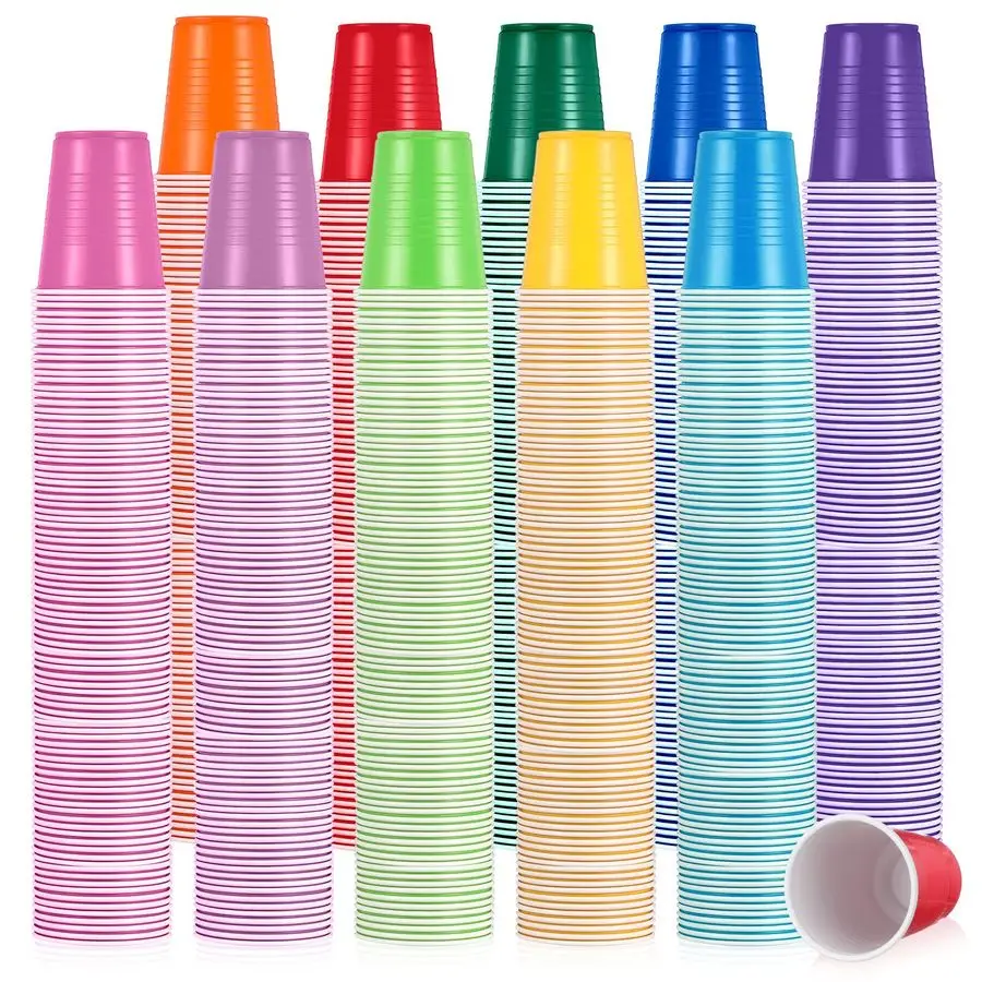 1000 Pcs Disposable Party Plastic Cups 10 Colors 5 Oz 150 ml Plastic Drinking Cups Assorted Colors Disposable Drinking Tumblers
1000 Pcs Disposable Party Plastic Cups 10 Colors 5 Oz 150 ml Plastic Drinking Cups Assorted Colors Disposable Drinking Tumblers