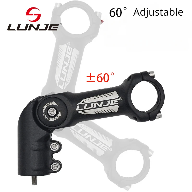 Adjustable Bicycle Handlebar Stem 60 Degrees Bicycle Stem 31.8mm 25.4mm Aluminum Alloy MTB Road Bike Adjustable Cycling Parts
Adjustable Bicycle Handlebar Stem 60 Degrees Bicycle Stem 31.8mm 25.4mm Aluminum Alloy MTB Road Bike Adjustable Cycling Parts
