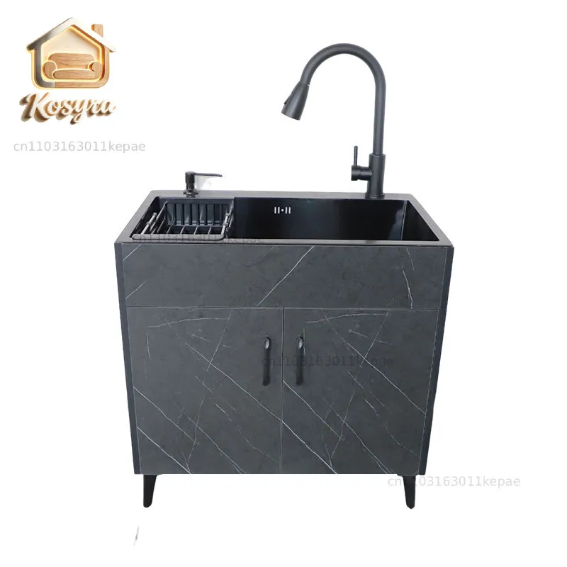 Kitchen vegetable basin integrated cabinet stainless steel sink household single and double sink floor-to-ceiling simple cabinet
Kitchen vegetable basin integrated cabinet stainless steel sink household single and double sink floor-to-ceiling simple cabinet