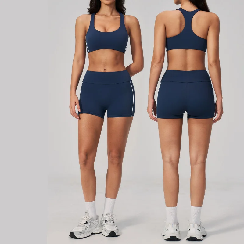 2PCS Sports Set Yoga Bra Fitness Shorts Tight Yoga Suit Slim Quick-Dry Sexy Outfits For Outdoor Running Athletic Wear
2PCS Sports Set Yoga Bra Fitness Shorts Tight Yoga Suit Slim Quick-Dry Sexy Outfits For Outdoor Running Athletic Wear