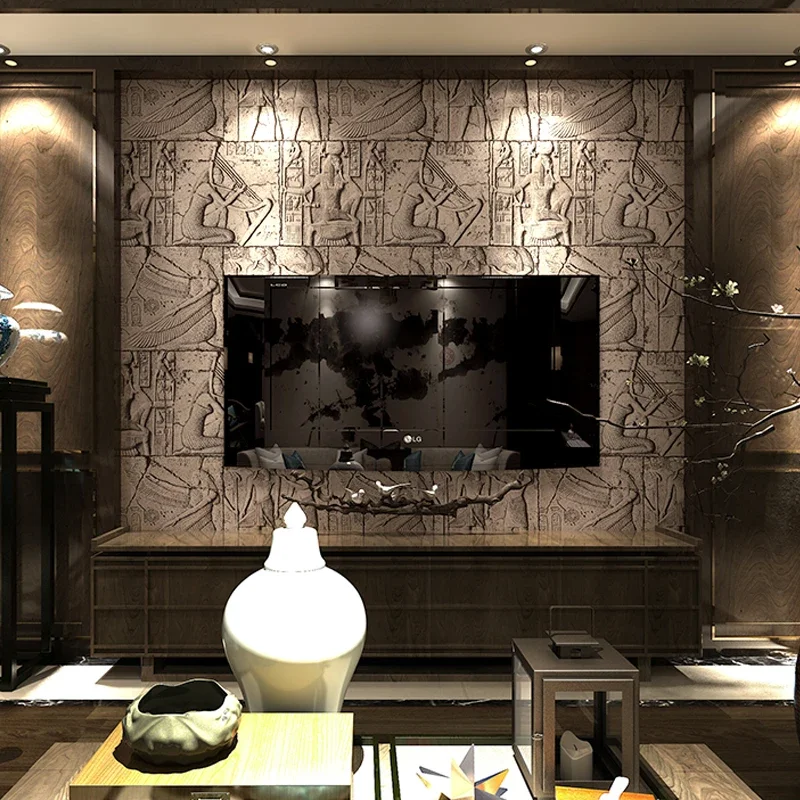 Тисненые 3D-эффекты, древние египетские обои, кирпичный камень, 3D виниловые обои, домашний декор
Тисненые 3D-эффекты, древние египетские обои, кирпичный камень, 3D виниловые обои, домашний декор