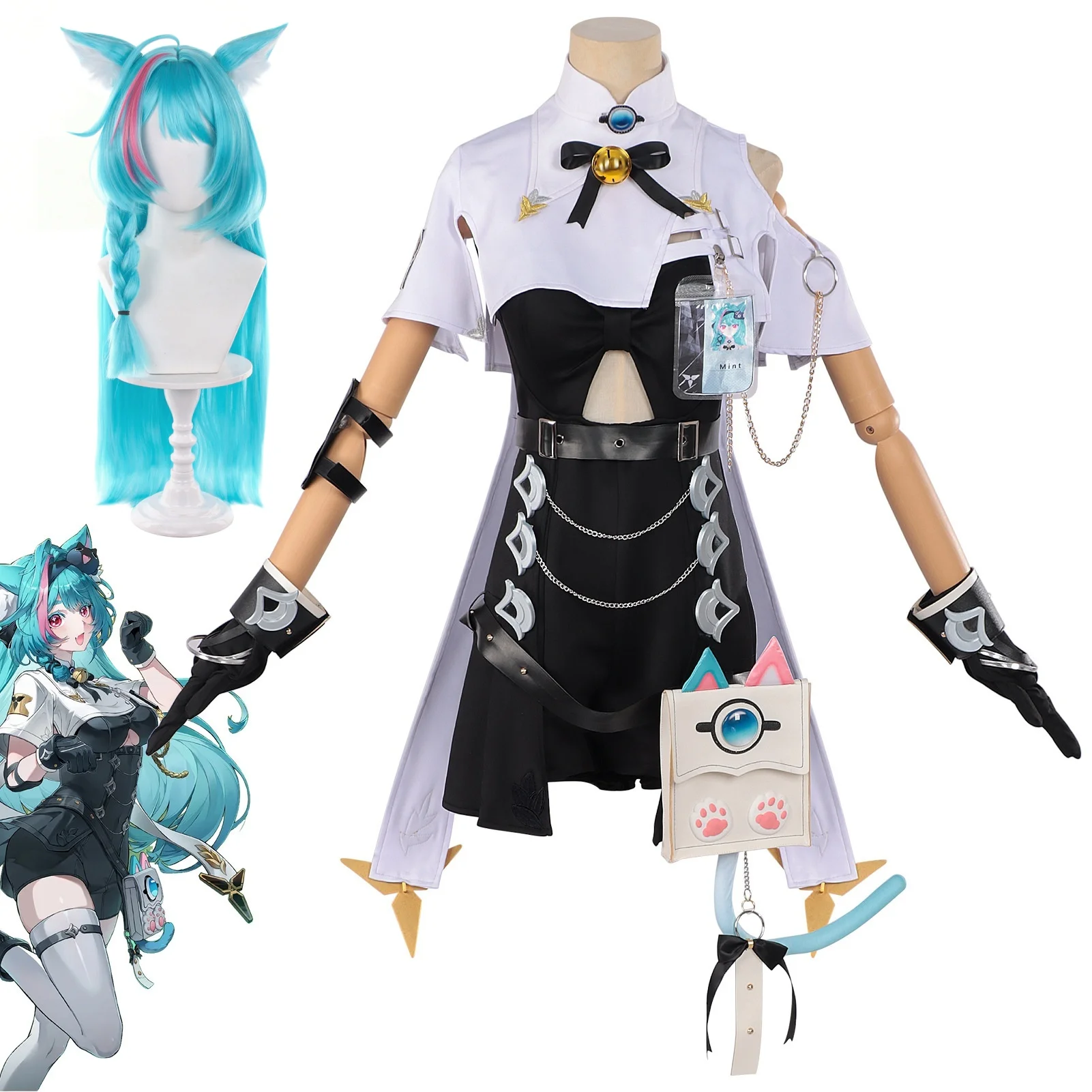 Neverness to Everness Mint Cosplay Anime Game Costume Wig
Neverness to Everness Mint Cosplay Anime Game Costume Wig