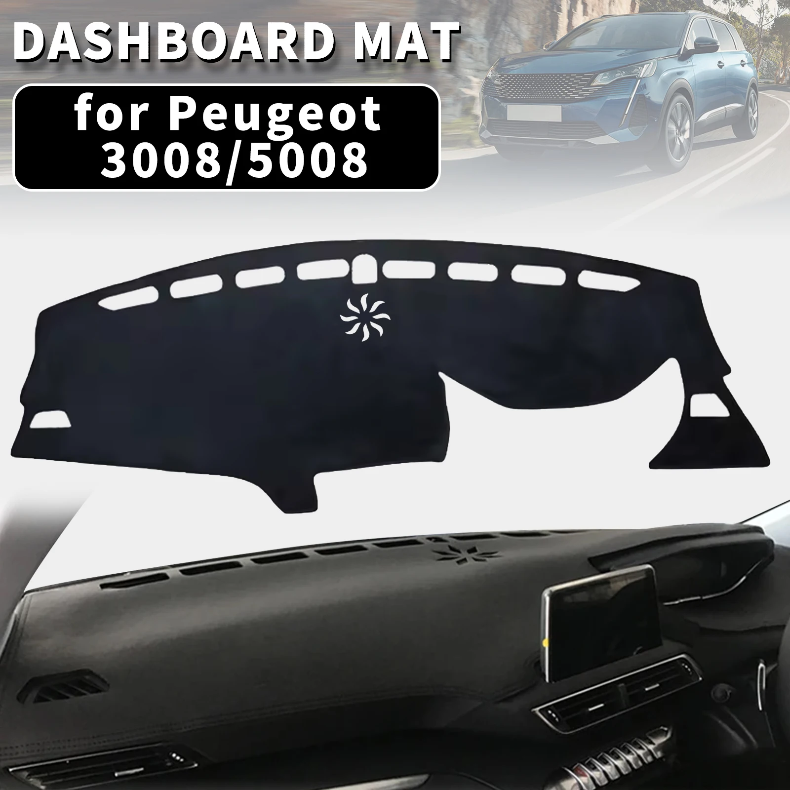 Dashboard Cover for Peugeot 3008 5008 GT Hybrid 2023-2016 Sun Shade Protector Dashmat Anti-Glare UV Block Carpet Mat Dash Mat
Dashboard Cover for Peugeot 3008 5008 GT Hybrid 2023-2016 Sun Shade Protector Dashmat Anti-Glare UV Block Carpet Mat Dash Mat