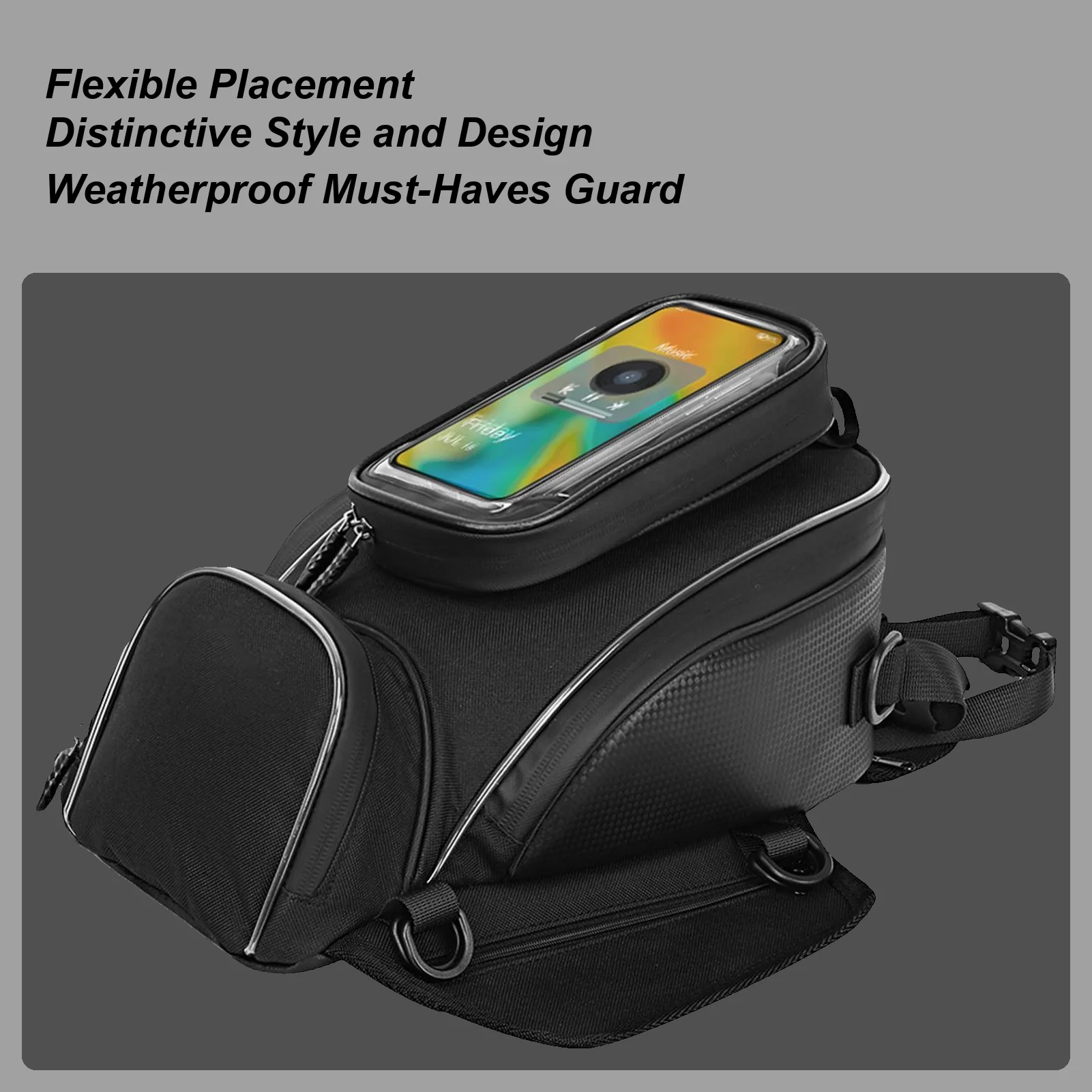 Motorcycle Tank Bag Waterproof Touchscreen Phone Case Holder Motorbike Fuel Tank Organizer for Adventure Travel Navigation
Motorcycle Tank Bag Waterproof Touchscreen Phone Case Holder Motorbike Fuel Tank Organizer for Adventure Travel Navigation