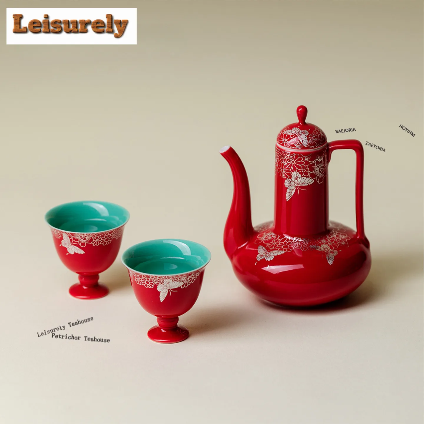 Chinese Red Ceramic Wine Set Tea Set Butterfly Love Flower Tea Ceremony Set 1 Pot And 2 Cups Set Chinese Teaware Set Collection
Chinese Red Ceramic Wine Set Tea Set Butterfly Love Flower Tea Ceremony Set 1 Pot And 2 Cups Set Chinese Teaware Set Collection
