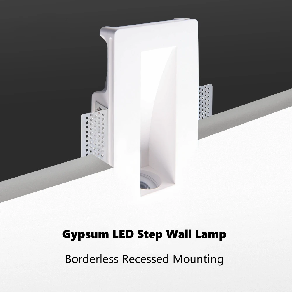 Recessed Gypsum LED Step Wall Lamp Frameless Hidden Wall Washer Stair Corridor Light Indoor Background Decor Sconce Lighting
Recessed Gypsum LED Step Wall Lamp Frameless Hidden Wall Washer Stair Corridor Light Indoor Background Decor Sconce Lighting