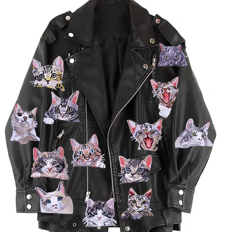 Iron On Patches for Clothes Pocket Cat Clothing Stickers Fabric Sewing Embroidered Patch Thermal Adhesive Applique Fusible
Iron On Patches for Clothes Pocket Cat Clothing Stickers Fabric Sewing Embroidered Patch Thermal Adhesive Applique Fusible