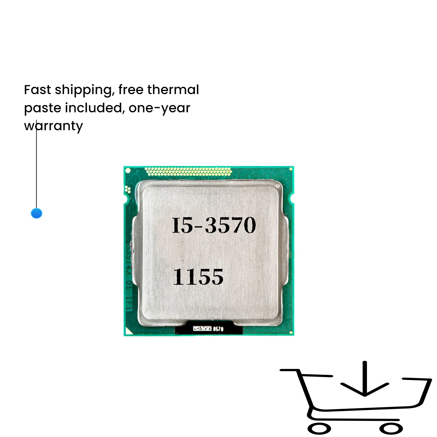 Core i5-3570 i5 3570 3.4 GHz Quad-Core Quad-Thread CPU Processor 6M 77W LGA 1155 
Core i5-3570 i5 3570 3.4 GHz Quad-Core Quad-Thread CPU Processor 6M 77W LGA 1155