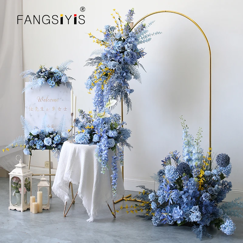 Blue Rose Hydrangea style Flower Arrangement Artificial Floor Floral Wedding Background Decor Party Event Welcome Sign Flowers
Blue Rose Hydrangea style Flower Arrangement Artificial Floor Floral Wedding Background Decor Party Event Welcome Sign Flowers