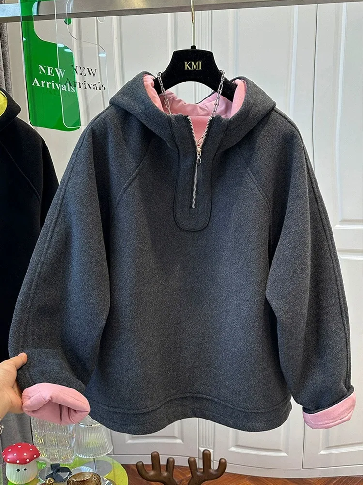 Элитная шерстяная толстовка с цветными вставками для женщин, зимняя, большого размера, свободного кроя, теплая, в стиле пэчворк, твидовый топ, комфортная, в стиле ретро
Элитная шерстяная толстовка с цветными вставками для женщин, зимняя, большого размера, свободного кроя, теплая, в стиле пэчворк, твидовый топ, комфортная, в стиле ретро