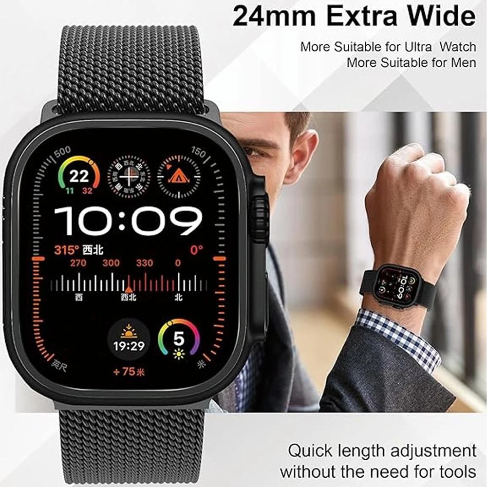 Титановый миланский браслет для Apple Watch Ultra 3, 49 мм, 46 мм, 45 мм, 41 мм, 42 мм, 44 мм, ремешок-браслет для серий 11, 10, 9, 8, 7, 6, 5, SE
Титановый миланский браслет для Apple Watch Ultra 3, 49 мм, 46 мм, 45 мм, 41 мм, 42 мм, 44 мм, ремешок-браслет для серий 11, 10, 9, 8, 7, 6, 5, SE