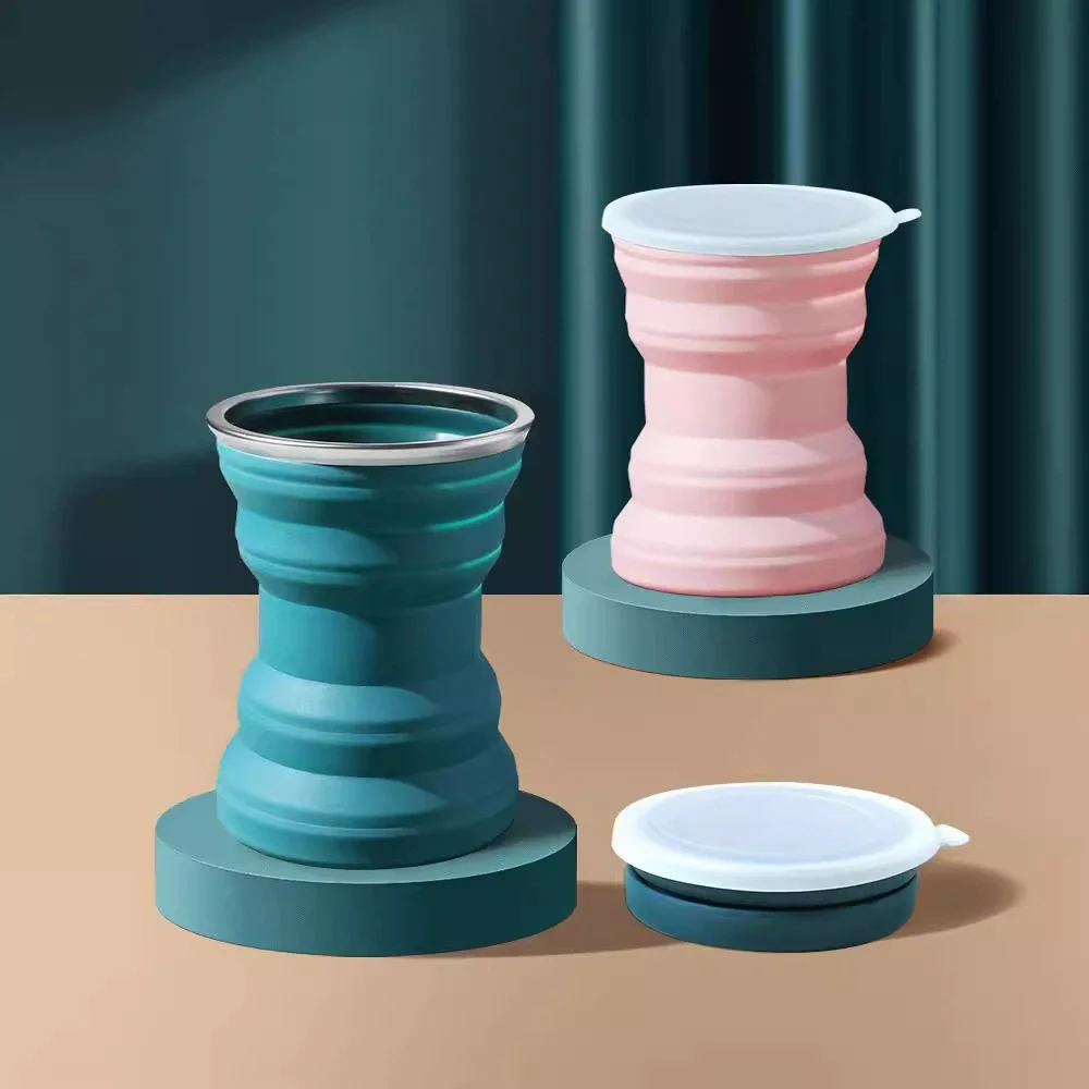 Portable Silicone Folding Water Cup Heat Resistant Collapsible Mug with Lid Outdoor Travel Drinking Folding Cups for Camping
Portable Silicone Folding Water Cup Heat Resistant Collapsible Mug with Lid Outdoor Travel Drinking Folding Cups for Camping