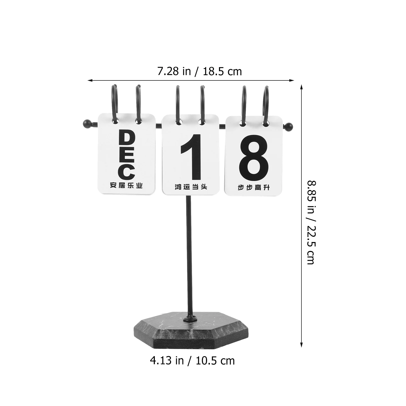 1pc Flip Desk Calendar Reusable Standing Perpetual Creative Black Office Home Decorative Table School Hotel Simple Design
1pc Flip Desk Calendar Reusable Standing Perpetual Creative Black Office Home Decorative Table School Hotel Simple Design