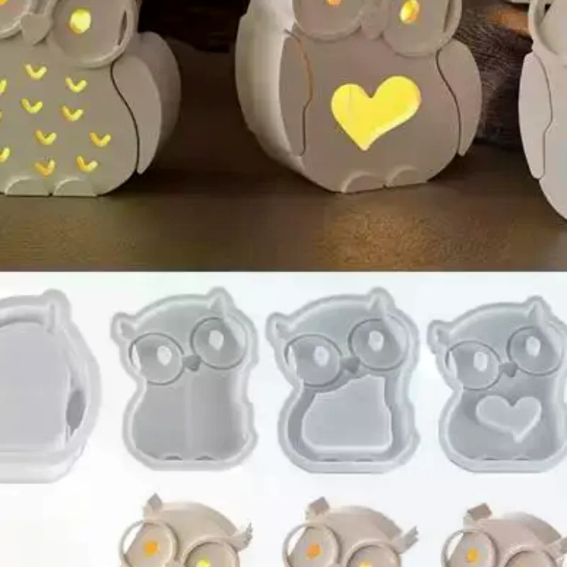 7-piece Owl-shaped Silicone Mold Set, Suitable For DIY Making Of Plaster, Resin, Microceramic And Other Handicrafts.
7-piece Owl-shaped Silicone Mold Set, Suitable For DIY Making Of Plaster, Resin, Microceramic And Other Handicrafts.
