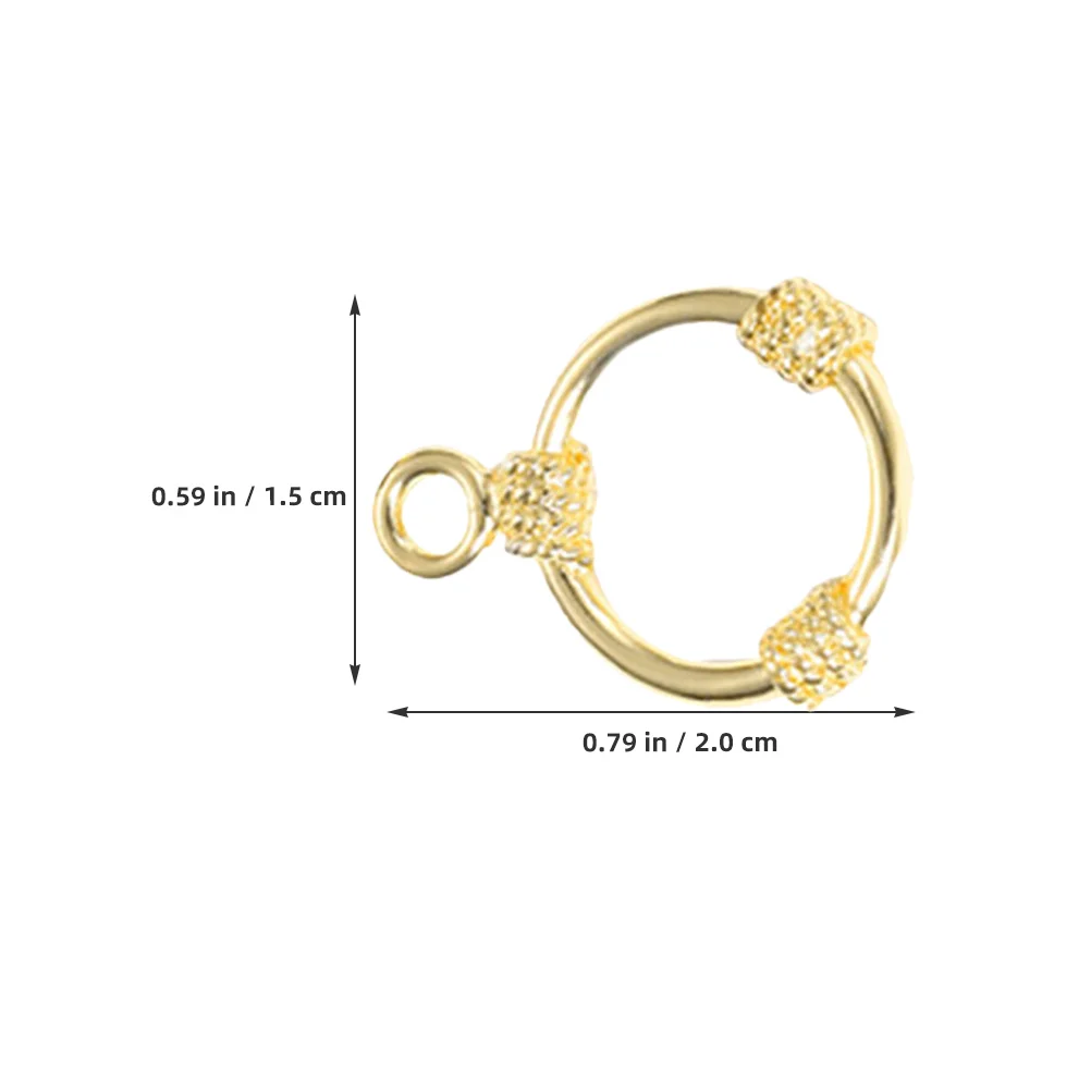 5 set 5 Sets Round Cord Toggle Clasps Lightweight Jewelry Closure Connectors for Bracelet Necklace Accessories 
5 set 5 Sets Round Cord Toggle Clasps Lightweight Jewelry Closure Connectors for Bracelet Necklace Accessories