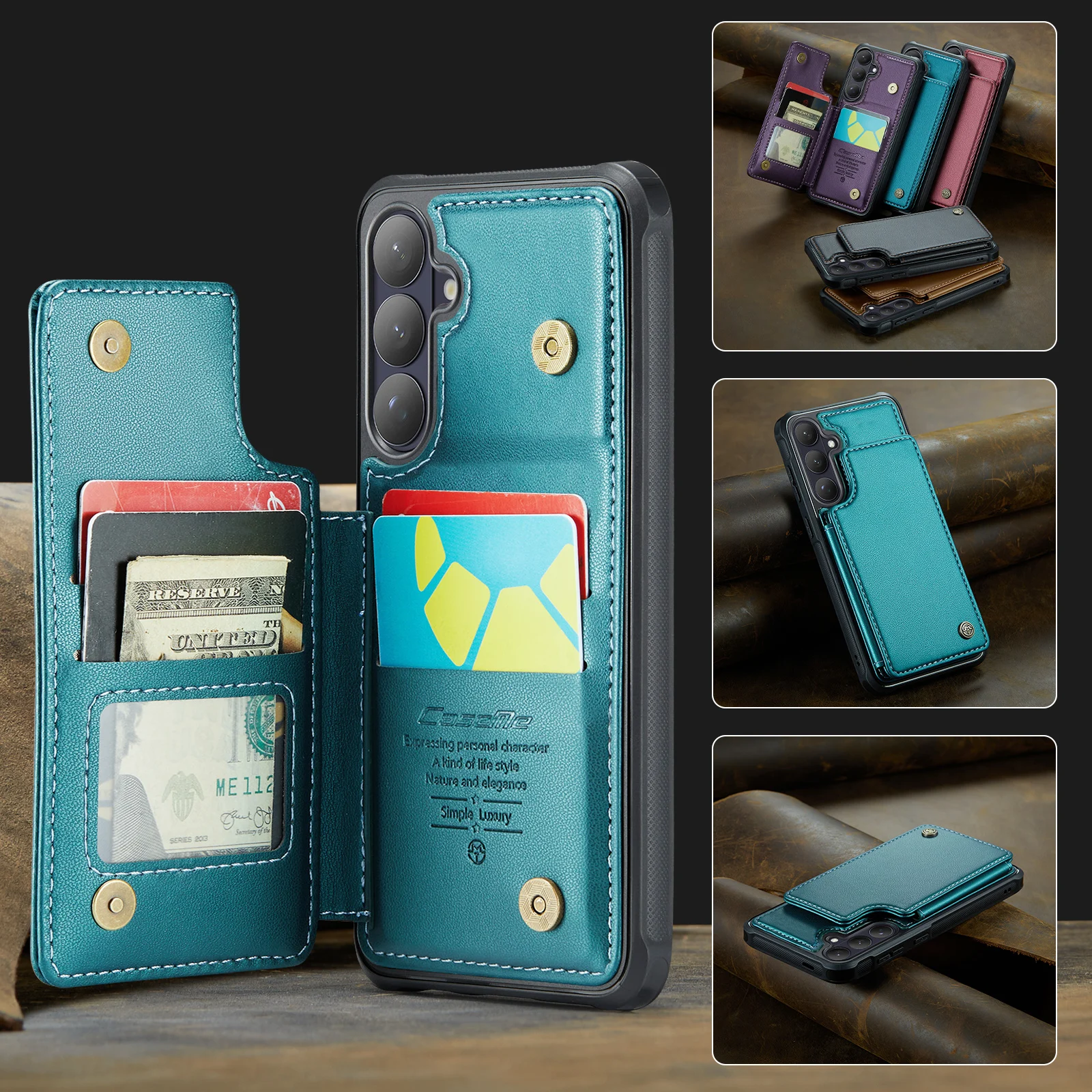 For Samsung Galaxy S26 S26Plus S26Ultra 5G, CaseMe-C22 Luxury Flip Case Magnetic Wallet PU Leather Case Stand Cover Card Pocket
For Samsung Galaxy S26 S26Plus S26Ultra 5G, CaseMe-C22 Luxury Flip Case Magnetic Wallet PU Leather Case Stand Cover Card Pocket