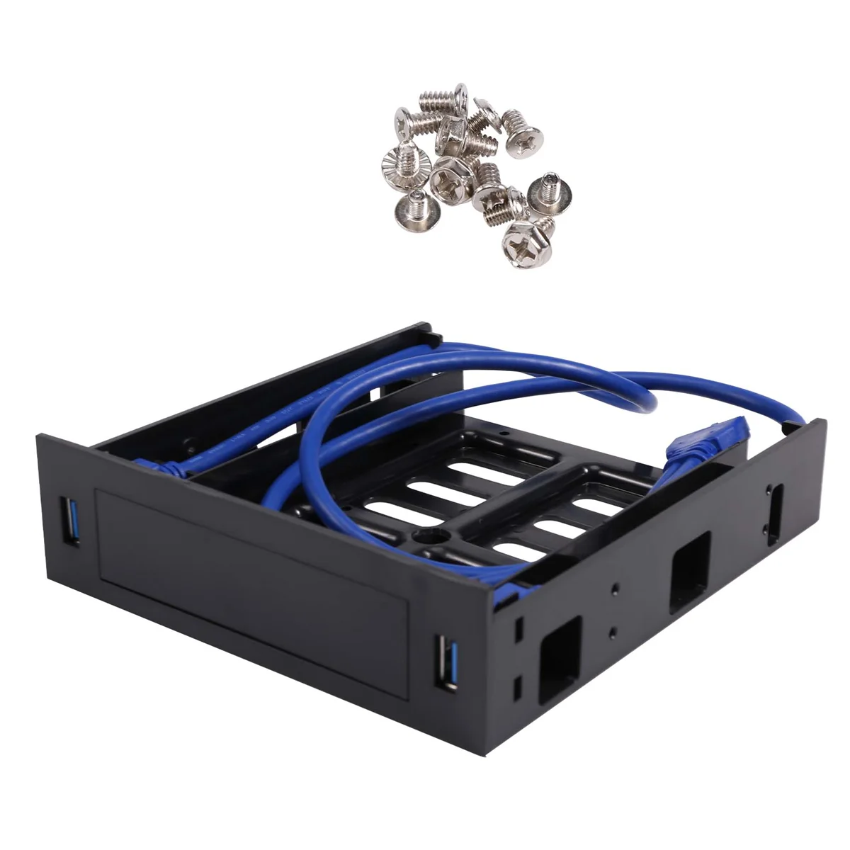 New 2 X USB 3.0 Front Panel with 3.5Inch Device/HDD or 2.5Inch SSD/HDD to 5.25 Floppy to Optical Drive Bay Tray Bracket
New 2 X USB 3.0 Front Panel with 3.5Inch Device/HDD or 2.5Inch SSD/HDD to 5.25 Floppy to Optical Drive Bay Tray Bracket