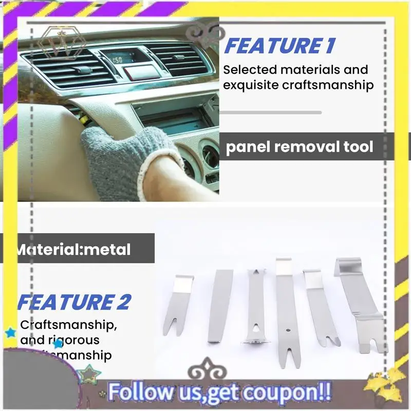 ABXV-6PCS Автомобильный радиоприемник, дверной зажим, панель, отделка приборной панели, инструменты для удаления аудио, наборы для литья 
ABXV-6PCS Автомобильный радиоприемник, дверной зажим, панель, отделка приборной панели, инструменты для удаления аудио, наборы для литья