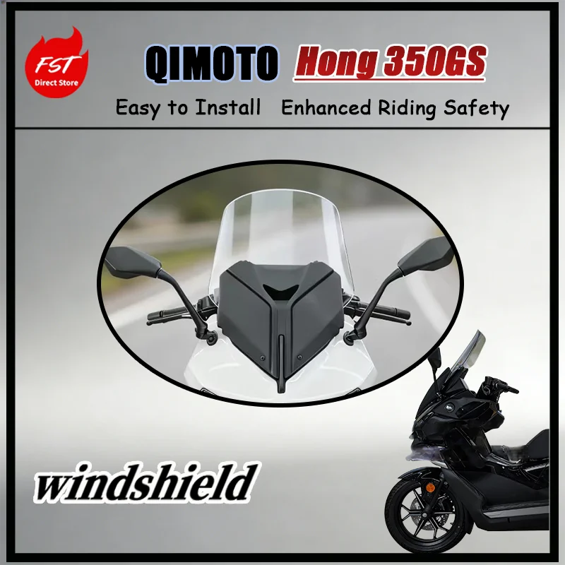 FOR Aerodynamic Tall Windshield for 2025 QJ Hong 350GS Modified Chest Guard Wind Deflector Motorcycle Accessory
FOR Aerodynamic Tall Windshield for 2025 QJ Hong 350GS Modified Chest Guard Wind Deflector Motorcycle Accessory