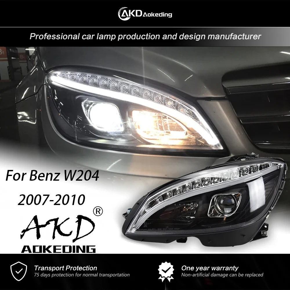 Фары AKD для Benz W204, фары головного света 2007-2010, автомобильные аксессуары, дневные фонари для работы, противотуманные фары DRL H7, лампа ближнего света C200 C260, фары
Фары AKD для Benz W204, фары головного света 2007-2010, автомобильные аксессуары, дневные фонари для работы, противотуманные фары DRL H7, лампа ближнего света C200 C260, фары