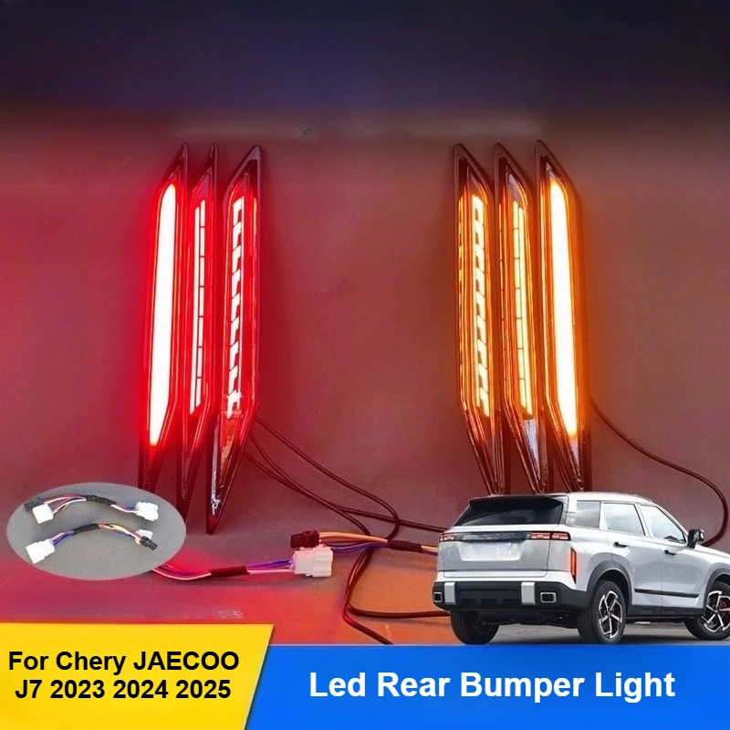 For Chery JAECOO J7 2023 2024 2025 Led Rear Bumper Light Reflector Flowing Turn Signal Brake Light Tail Warning Light Accessory
For Chery JAECOO J7 2023 2024 2025 Led Rear Bumper Light Reflector Flowing Turn Signal Brake Light Tail Warning Light Accessory