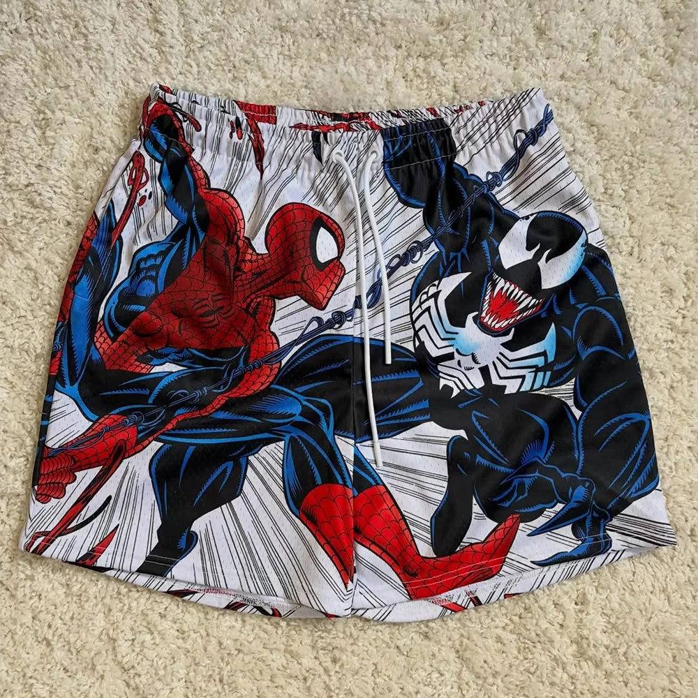Новые летние мужские шорты с 3D-принтом Spiderman Carnage Venom, дышащие, быстросохнущие, спортивные, для отдыха, мужские шорты для фитнеса, топ
Новые летние мужские шорты с 3D-принтом Spiderman Carnage Venom, дышащие, быстросохнущие, спортивные, для отдыха, мужские шорты для фитнеса, топ