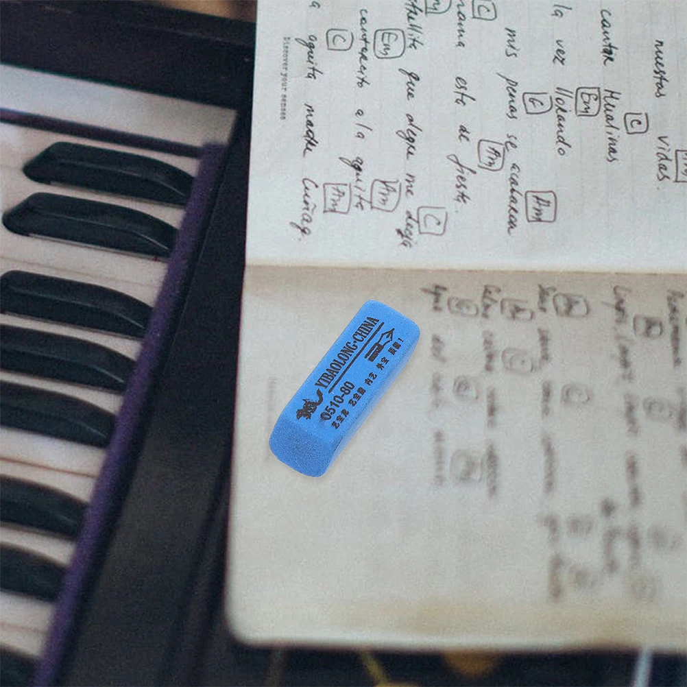 12pcs Rust Removal Bar For Guitar Strings Blue Durable Fret Polishing Cleaner Practical Oxidation Reconditioning Tool Musical