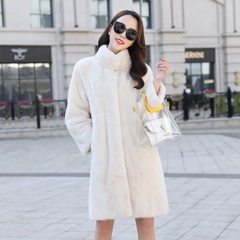 Wholesale Women's Faux Mink Coat - Mid-Length Velvet Imitation Fur Jacket with Stand Collar,Sable fur Style Outerwear
Wholesale Women's Faux Mink Coat - Mid-Length Velvet Imitation Fur Jacket with Stand Collar,Sable fur Style Outerwear