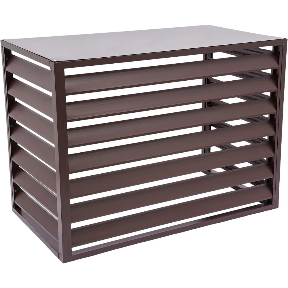 Air Conditioner Fence Aluminum Alloy AC Privacy Fence Screen Panel Protective Hide Cover for Outside Units (Coffee)
Air Conditioner Fence Aluminum Alloy AC Privacy Fence Screen Panel Protective Hide Cover for Outside Units (Coffee)