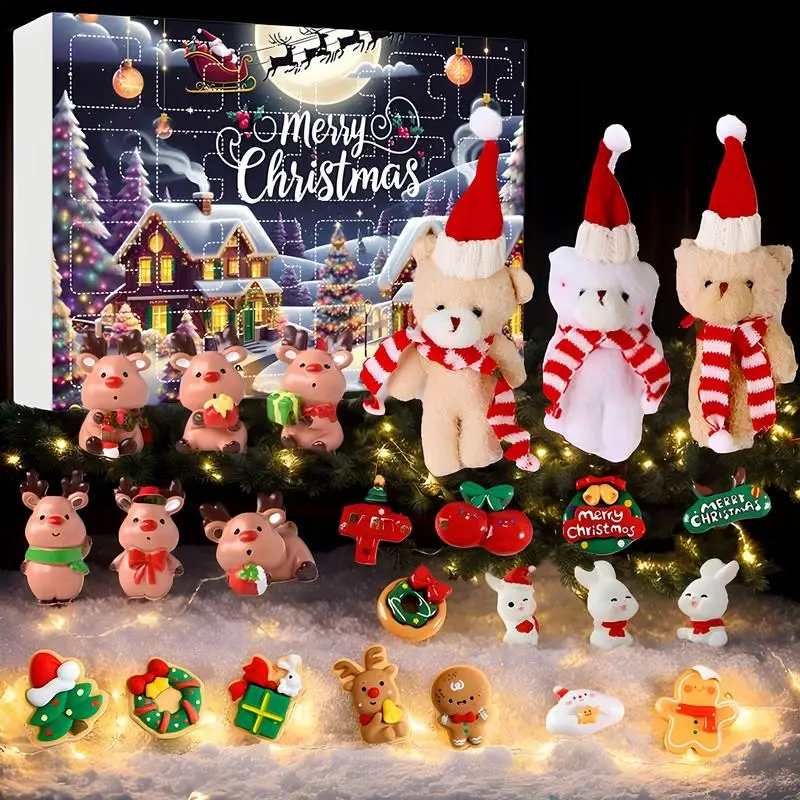 Christmas 24-day countdown calendar toy Advent calendar cute holiday toy portable doll doll fun desktop decorations
Christmas 24-day countdown calendar toy Advent calendar cute holiday toy portable doll doll fun desktop decorations