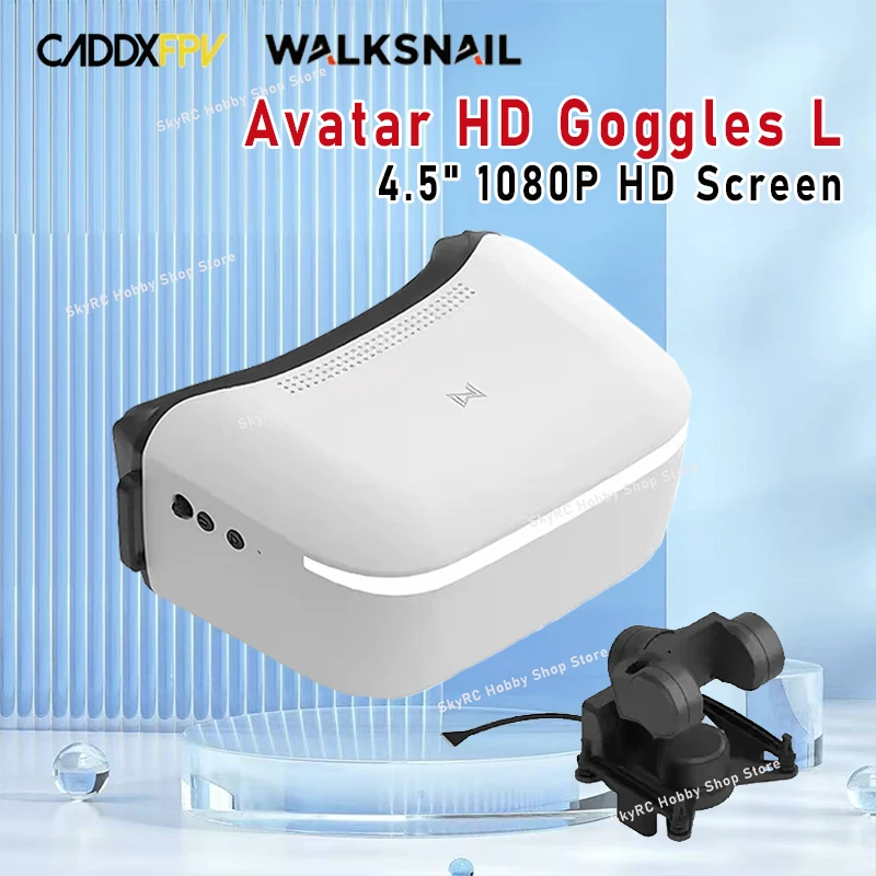 Caddx Walksnail Avatar HD Goggles L-1920x1080 4.5Inch 4km 9 - Axis Head Tracking H.265 5.8G FPV Goggles for RC Cars Fixed - Wing
Caddx Walksnail Avatar HD Goggles L-1920x1080 4.5Inch 4km 9 - Axis Head Tracking H.265 5.8G FPV Goggles for RC Cars Fixed - Wing