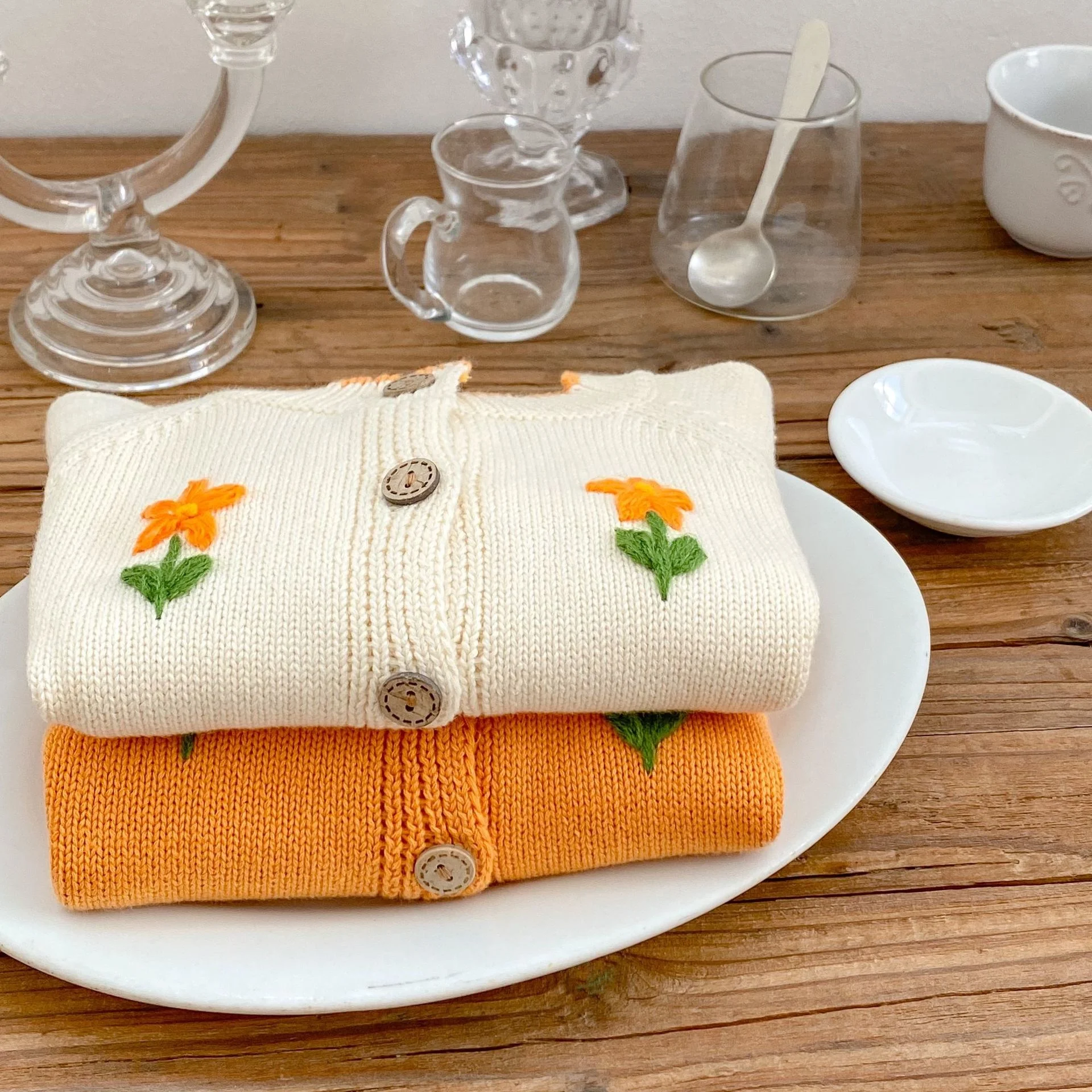 Flowers Knitted Handmade Baby Girls Sweater Coat Single-Breasted Long-Sleeved Toddler Outfit Tops 100% Organic Cotton 0-36Months
Flowers Knitted Handmade Baby Girls Sweater Coat Single-Breasted Long-Sleeved Toddler Outfit Tops 100% Organic Cotton 0-36Months